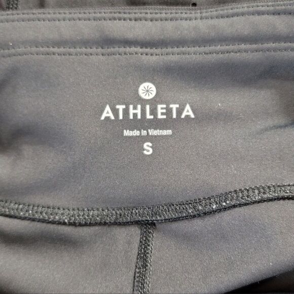 Athleta Laser Mesh Sonar Capri Tight Black S - Picture 6 of 8